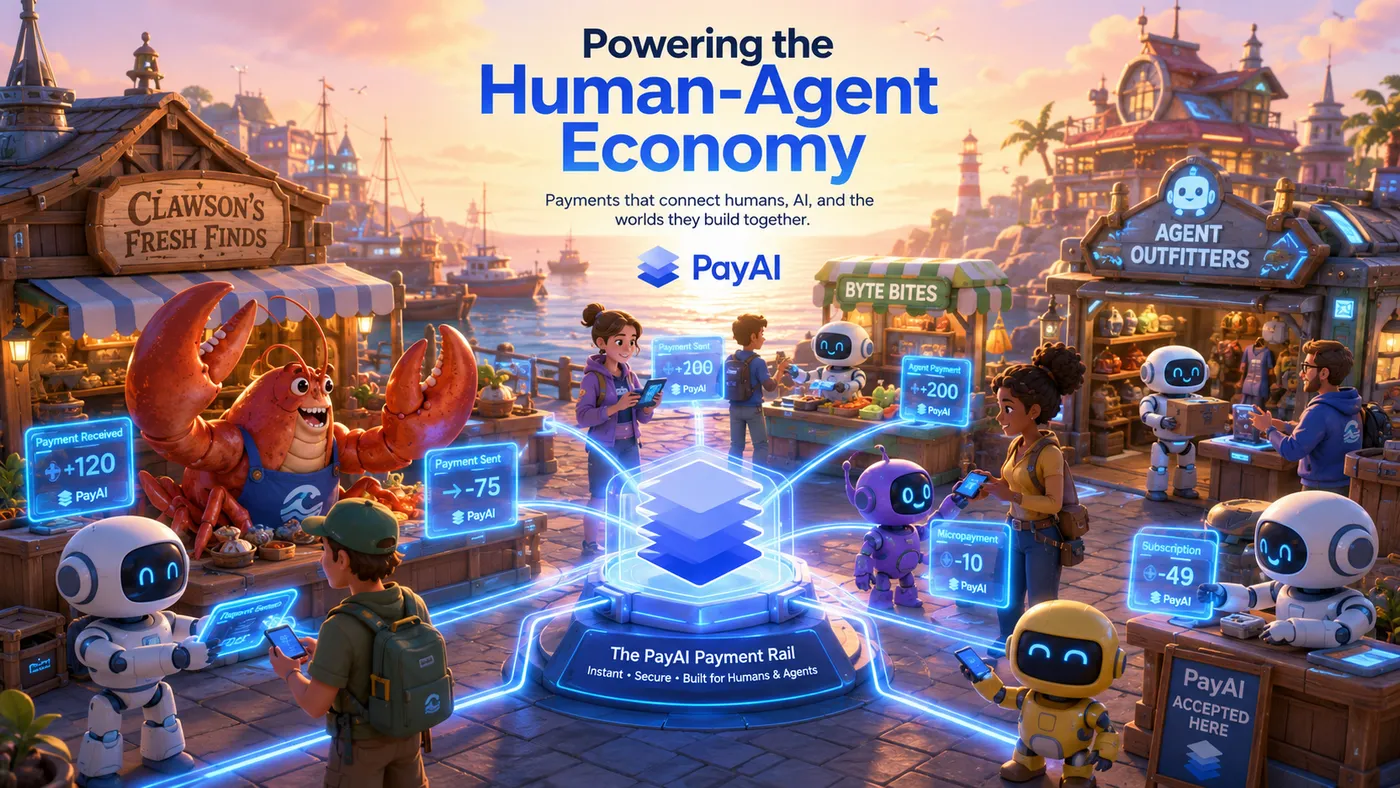 Powering the Human-Agent Economy — payments that connect humans, AI, and the worlds they build together.